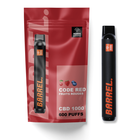 Barrel CODE RED 1000mg - 600 Puffs CBD