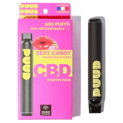 PUUD Sexy Candy - 600 Puffs CBD 500 réutilisable
