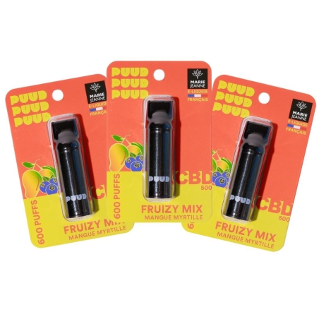 Pack 3 PUUD Fruizy Mix cartridges