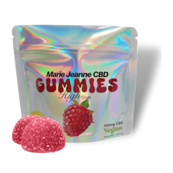 Raspberry Gummies CBD 100mg - 10 x 10mg