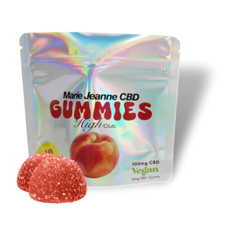 CBD Gummies 100mg Peach - 10 x 10mg